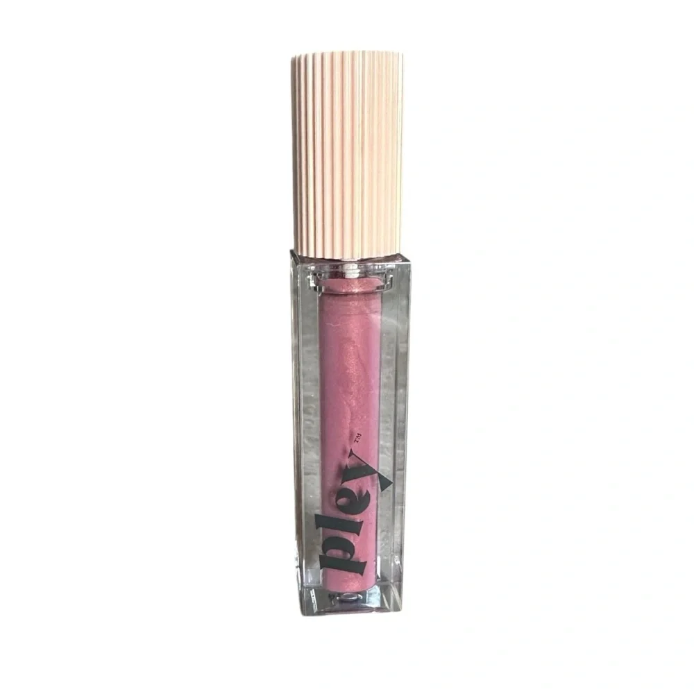 Pley Beauty Lust + Found Glossy Lip Lacquer - Shade Lupe (Mauve Metallic) NIB